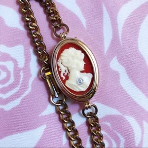 Vintage Cameo Pendant Bracelet